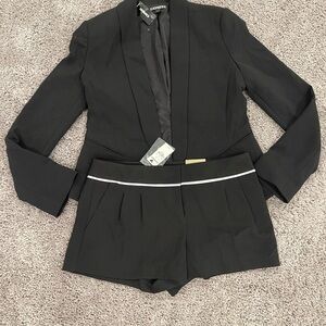 Express Black Women's Blazer  and shorts suit